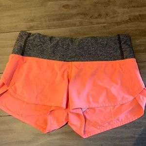 Lulu lemon neon shorts